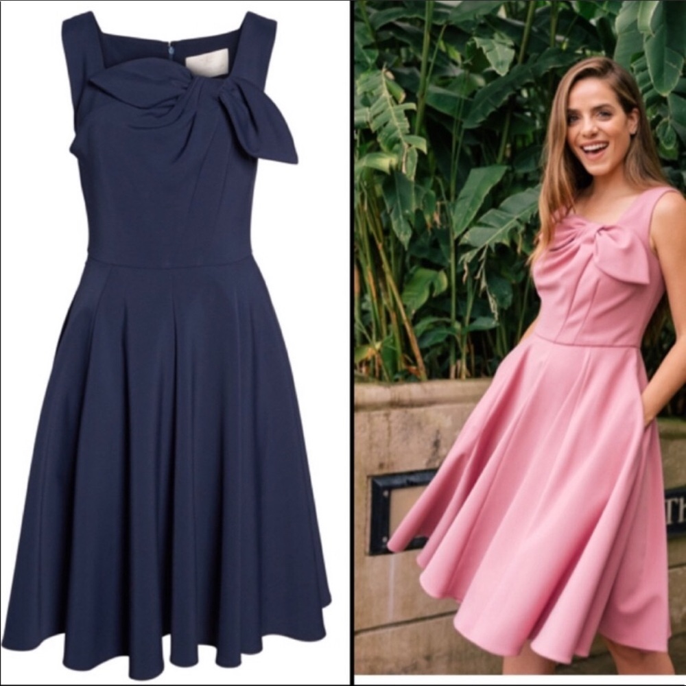 Gal meets glam navy dress